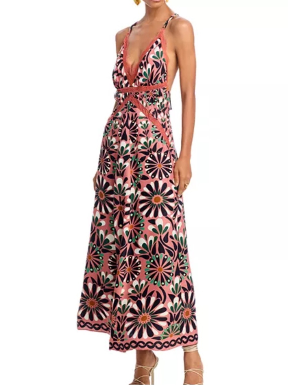 NWT Farm Rio Ainika Slip Maxi Dress